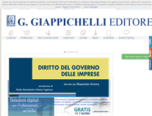 Tablet Screenshot of giappichelli.it